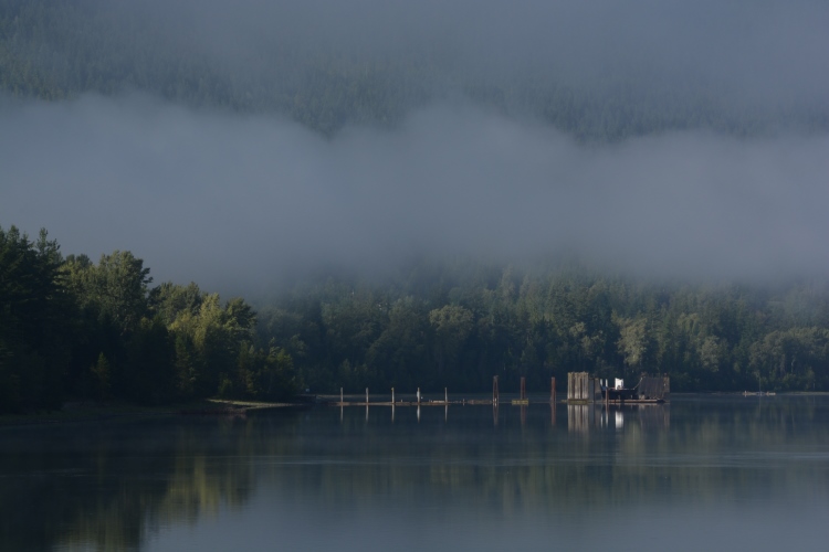 fog over mountains